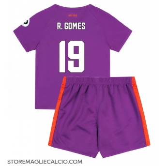 Wolves Rodrigo Gomes #19 Maglia Gara Terza Repliche 2024-25 Bambino Maniche Corte